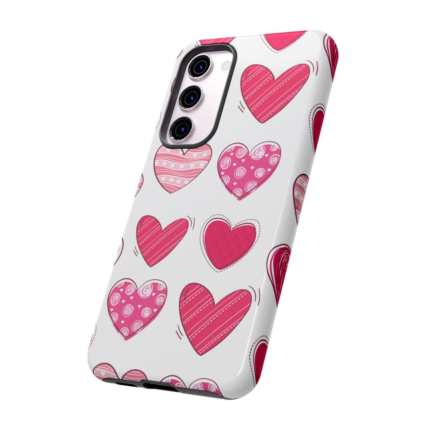 Playful Pink Hearts – Samsung Galaxy Case - BOGO Cases