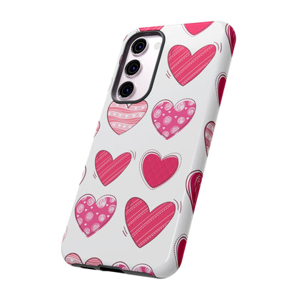 Playful Pink Hearts – Samsung Galaxy Case - BOGO Cases