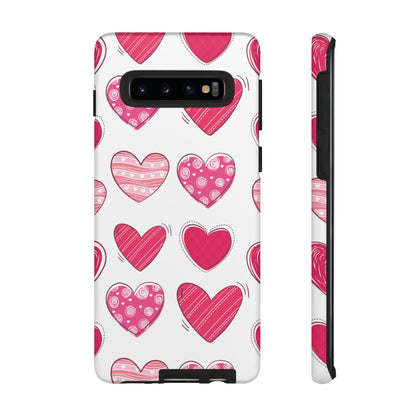 Playful Pink Hearts – Samsung Galaxy Case - BOGO Cases