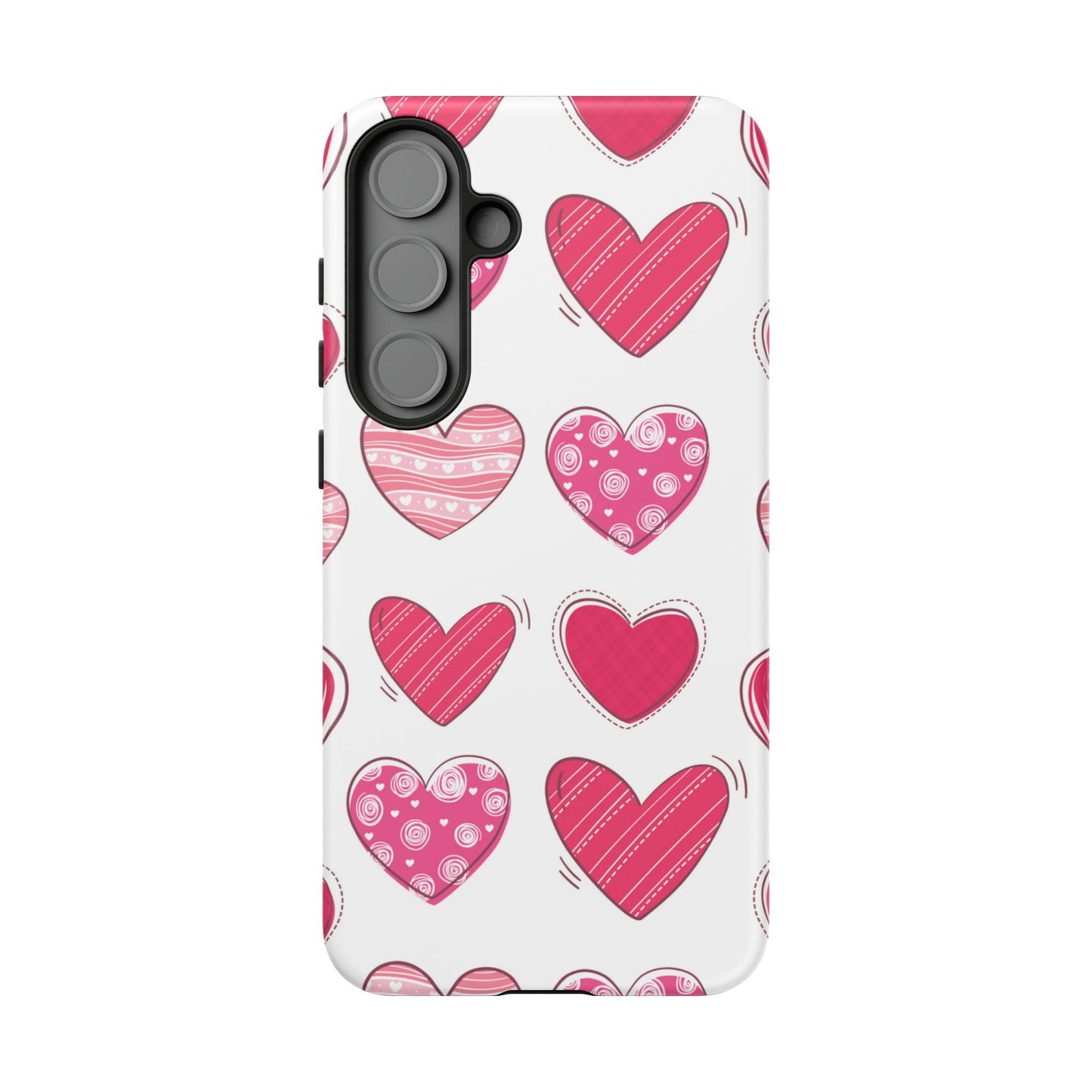 Playful Pink Hearts – Samsung Galaxy Case - BOGO Cases