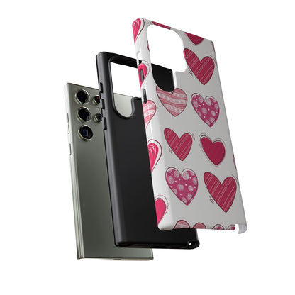 Playful Pink Hearts – Samsung Galaxy Case - BOGO Cases