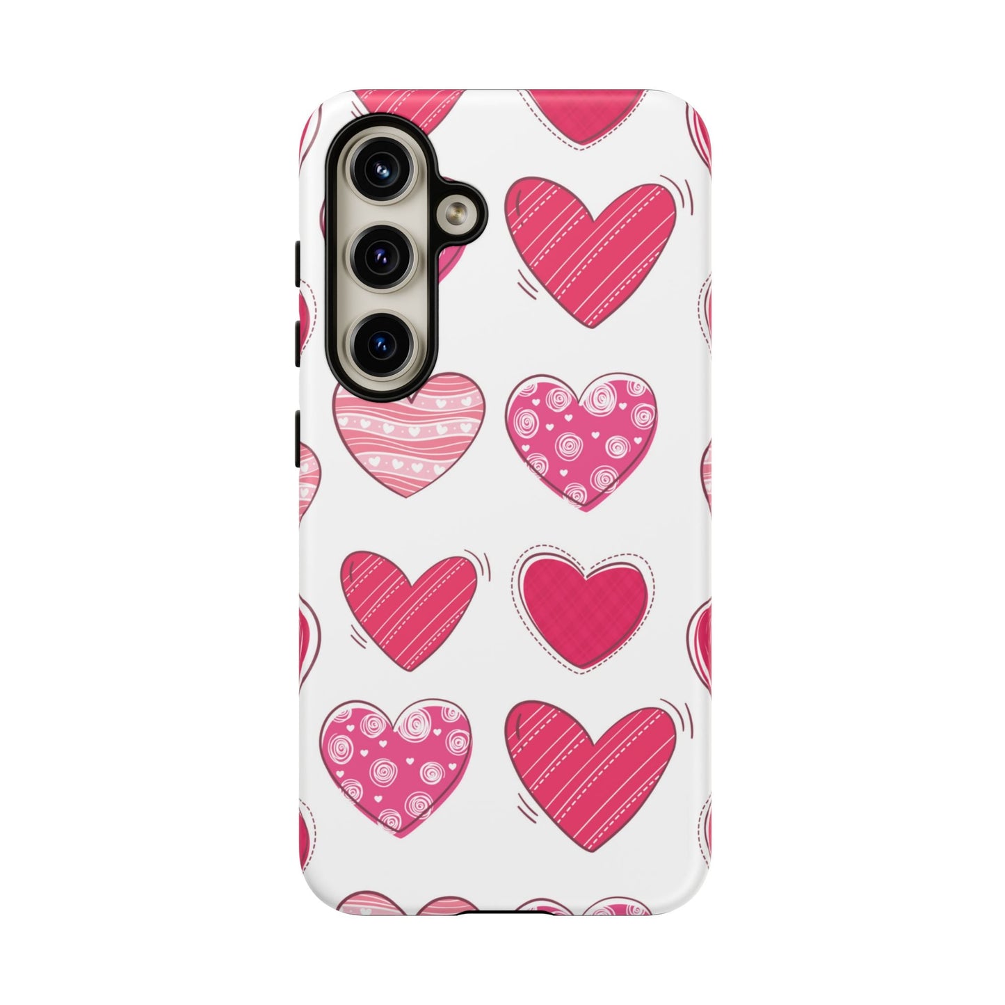 Playful Pink Hearts – Samsung Galaxy Case - BOGO Cases