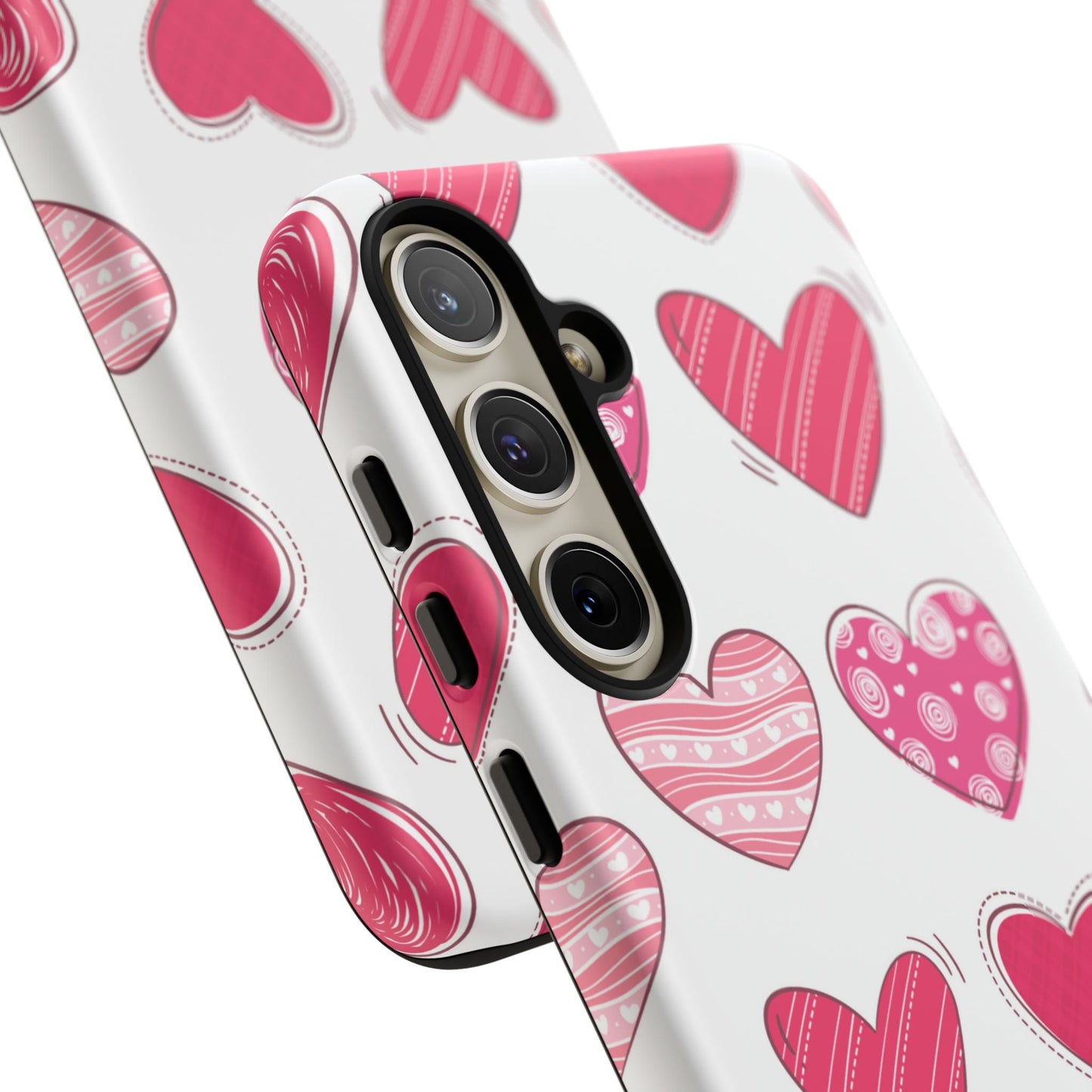 Playful Pink Hearts – Samsung Galaxy Case - BOGO Cases