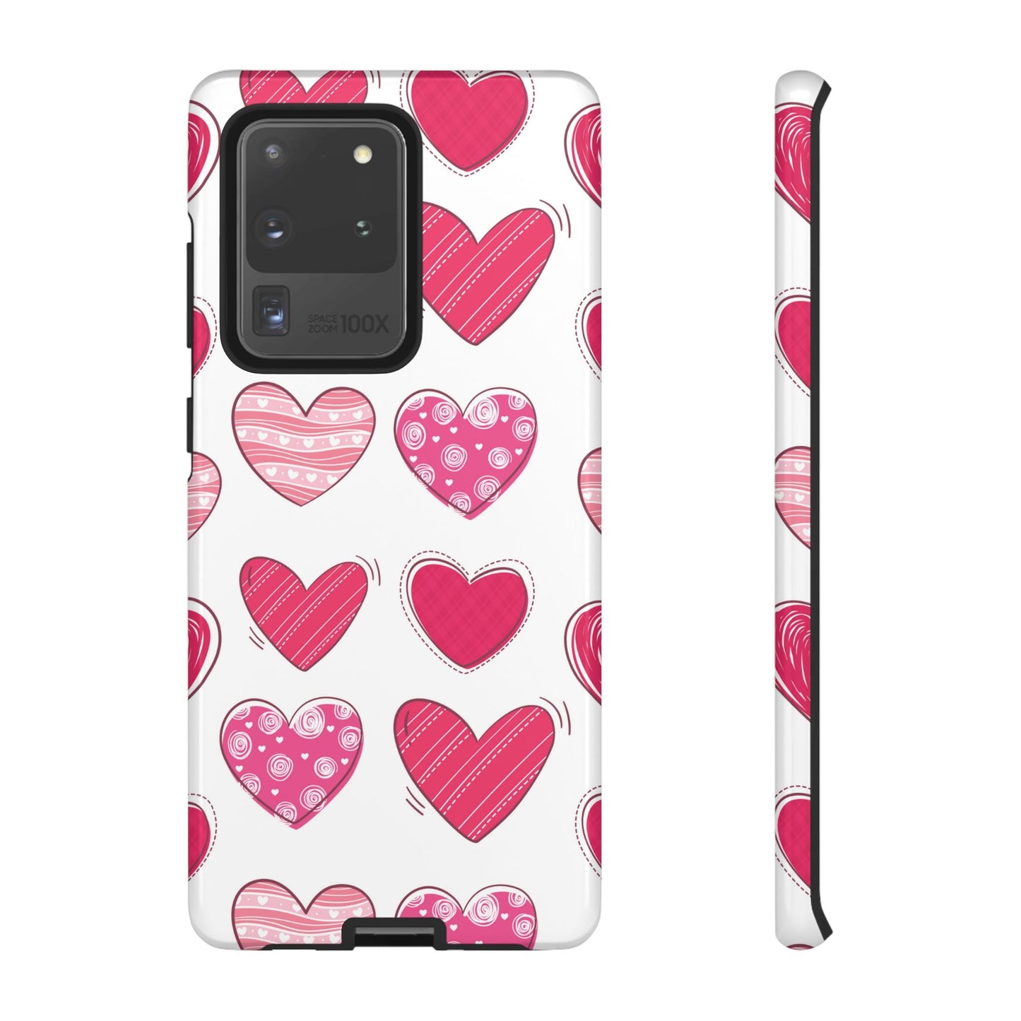 Playful Pink Hearts – Samsung Galaxy Case - BOGO Cases