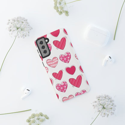 Playful Pink Hearts – Samsung Galaxy Case - BOGO Cases