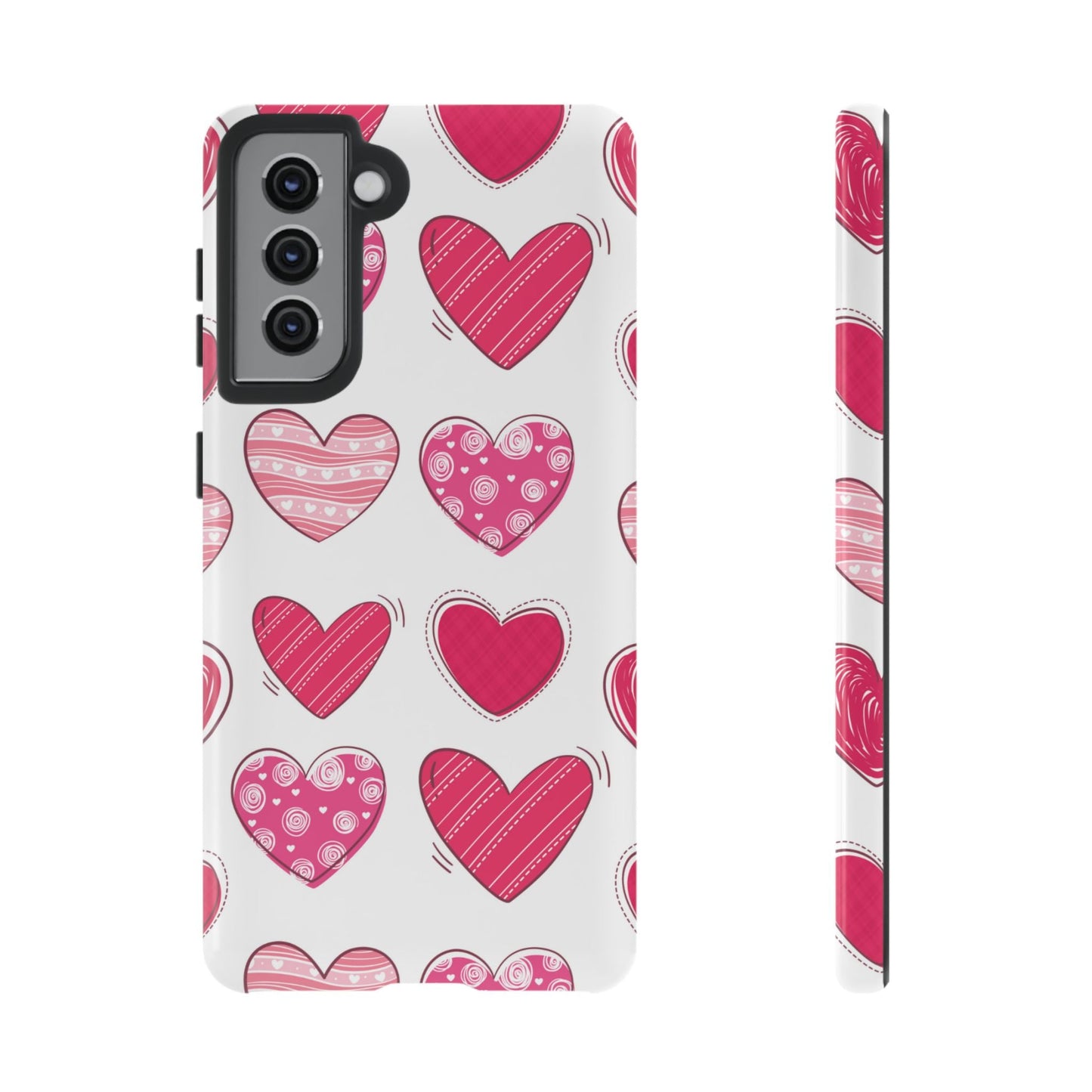 Playful Pink Hearts – Samsung Galaxy Case - BOGO Cases