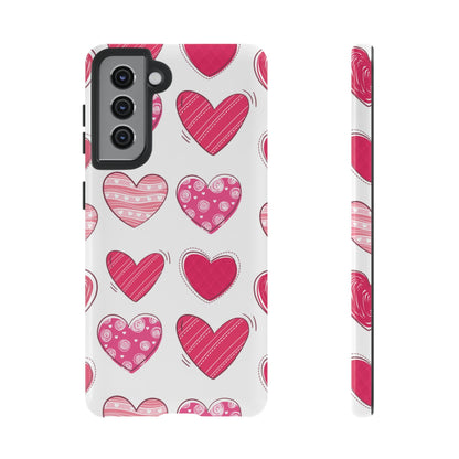 Playful Pink Hearts – Samsung Galaxy Case - BOGO Cases