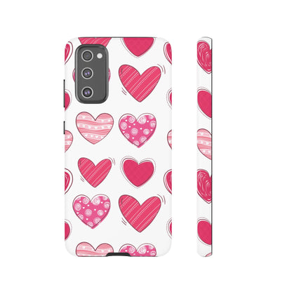 Playful Pink Hearts – Samsung Galaxy Case - BOGO Cases