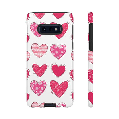 Playful Pink Hearts – Samsung Galaxy Case - BOGO Cases