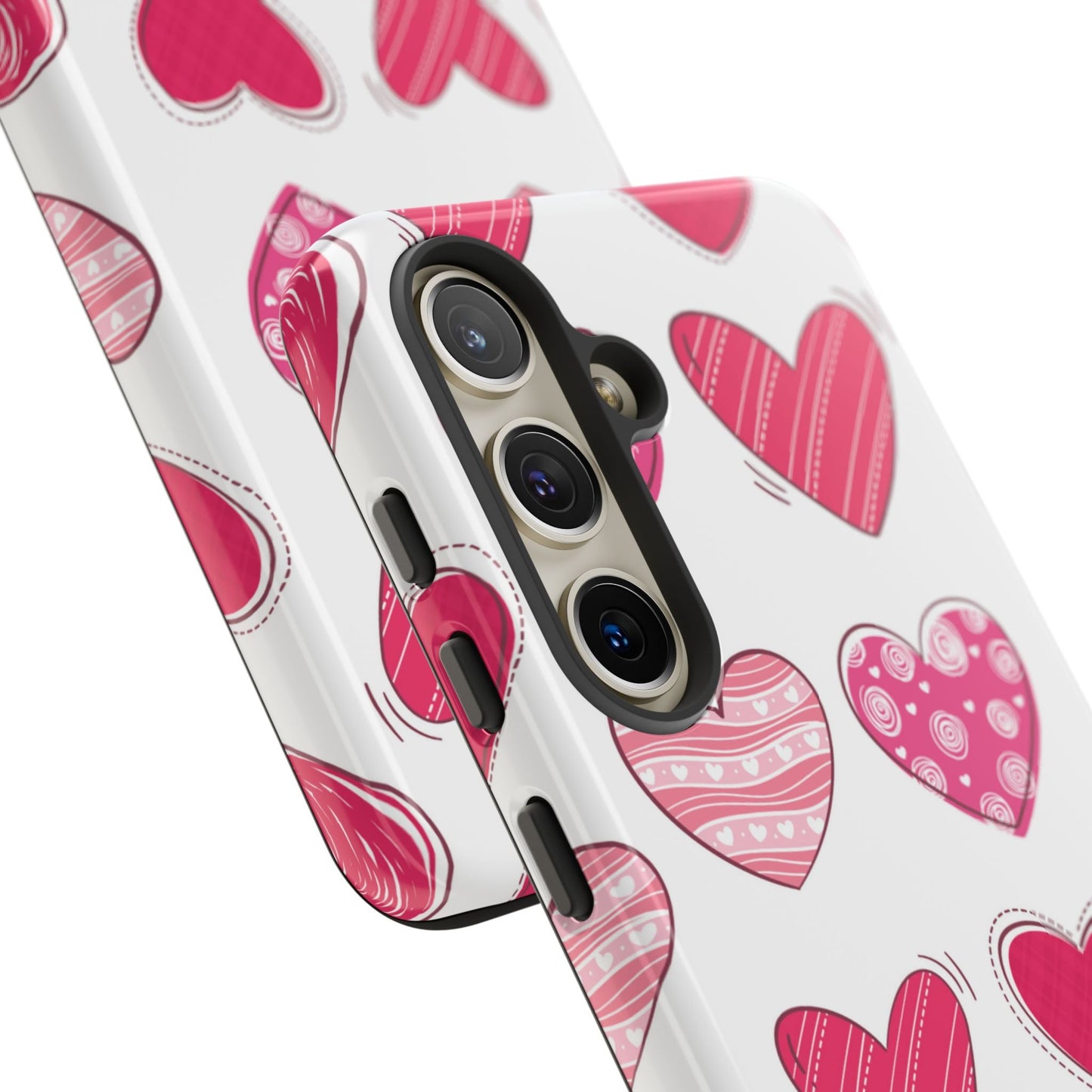 Playful Pink Hearts – Samsung Galaxy Case - BOGO Cases
