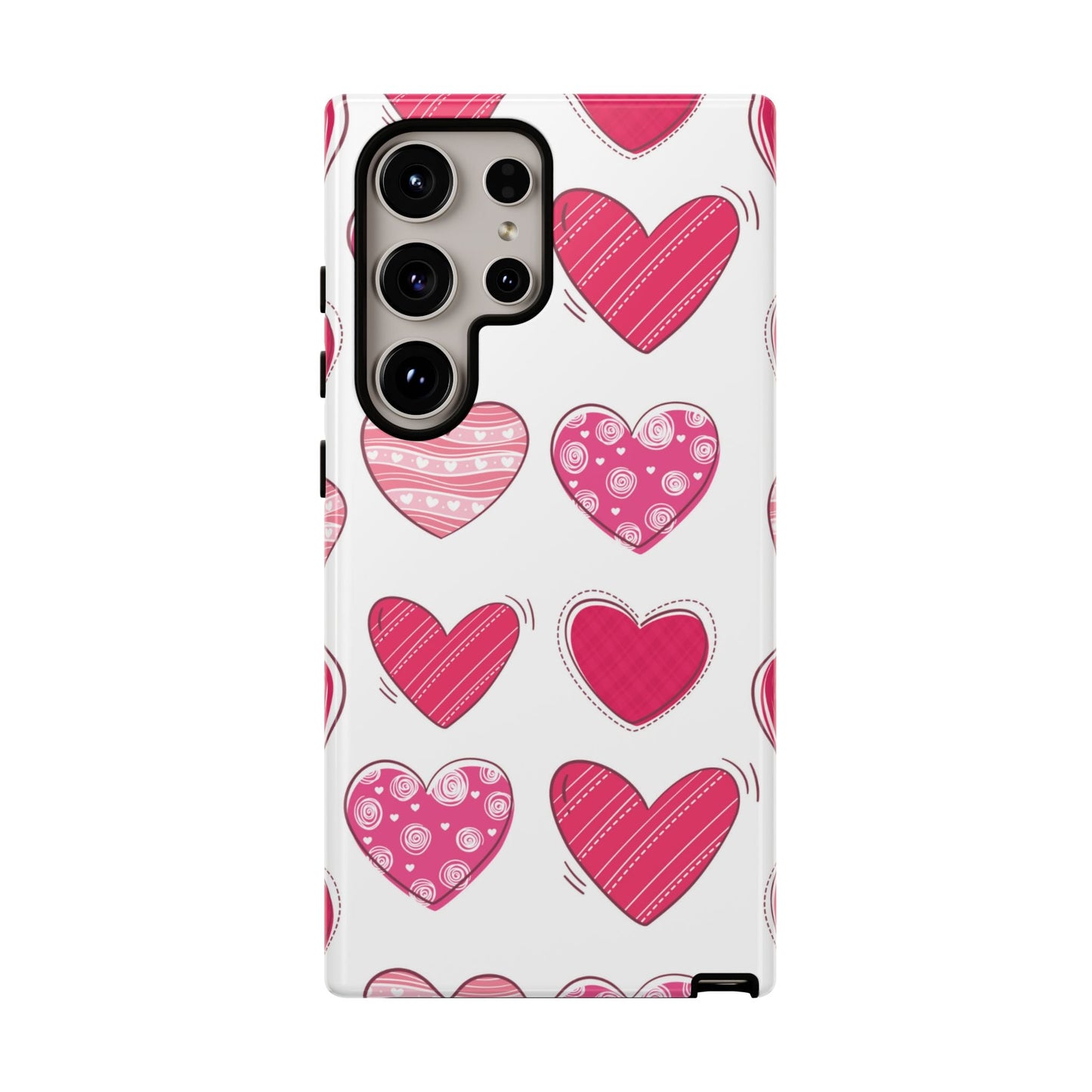 Playful Pink Hearts – Samsung Galaxy Case - BOGO Cases