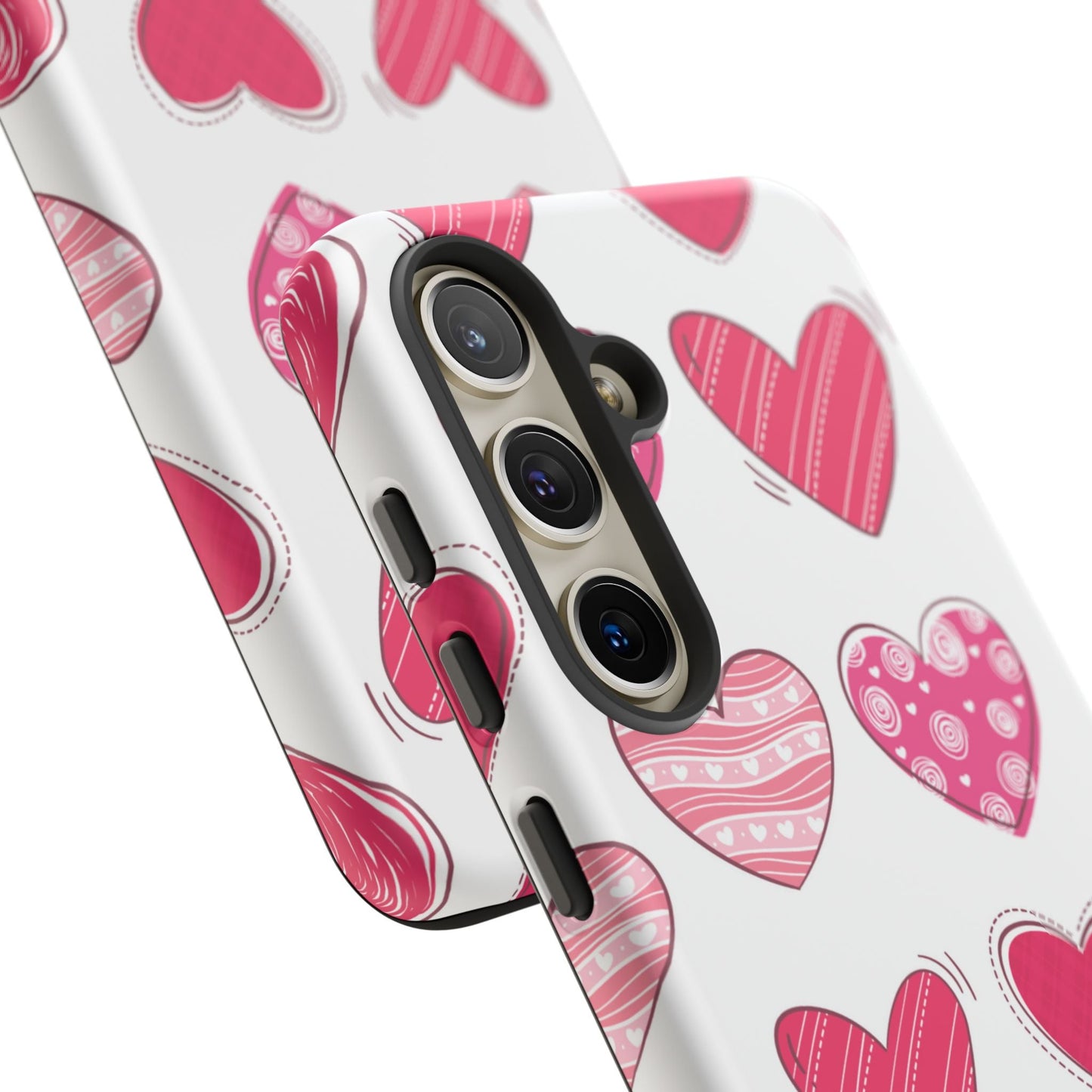 Playful Pink Hearts – Samsung Galaxy Case - BOGO Cases