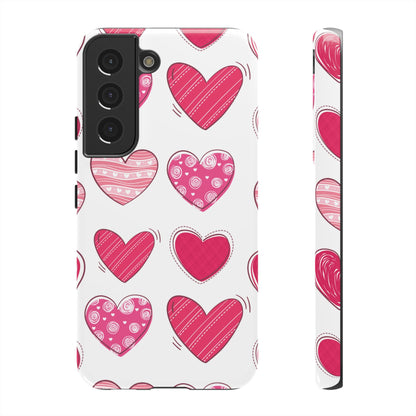 Playful Pink Hearts – Samsung Galaxy Case - BOGO Cases