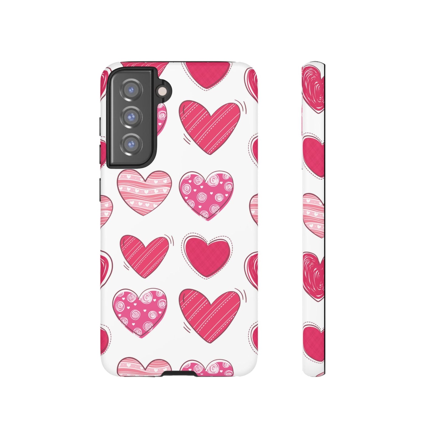 Playful Pink Hearts – Samsung Galaxy Case - BOGO Cases