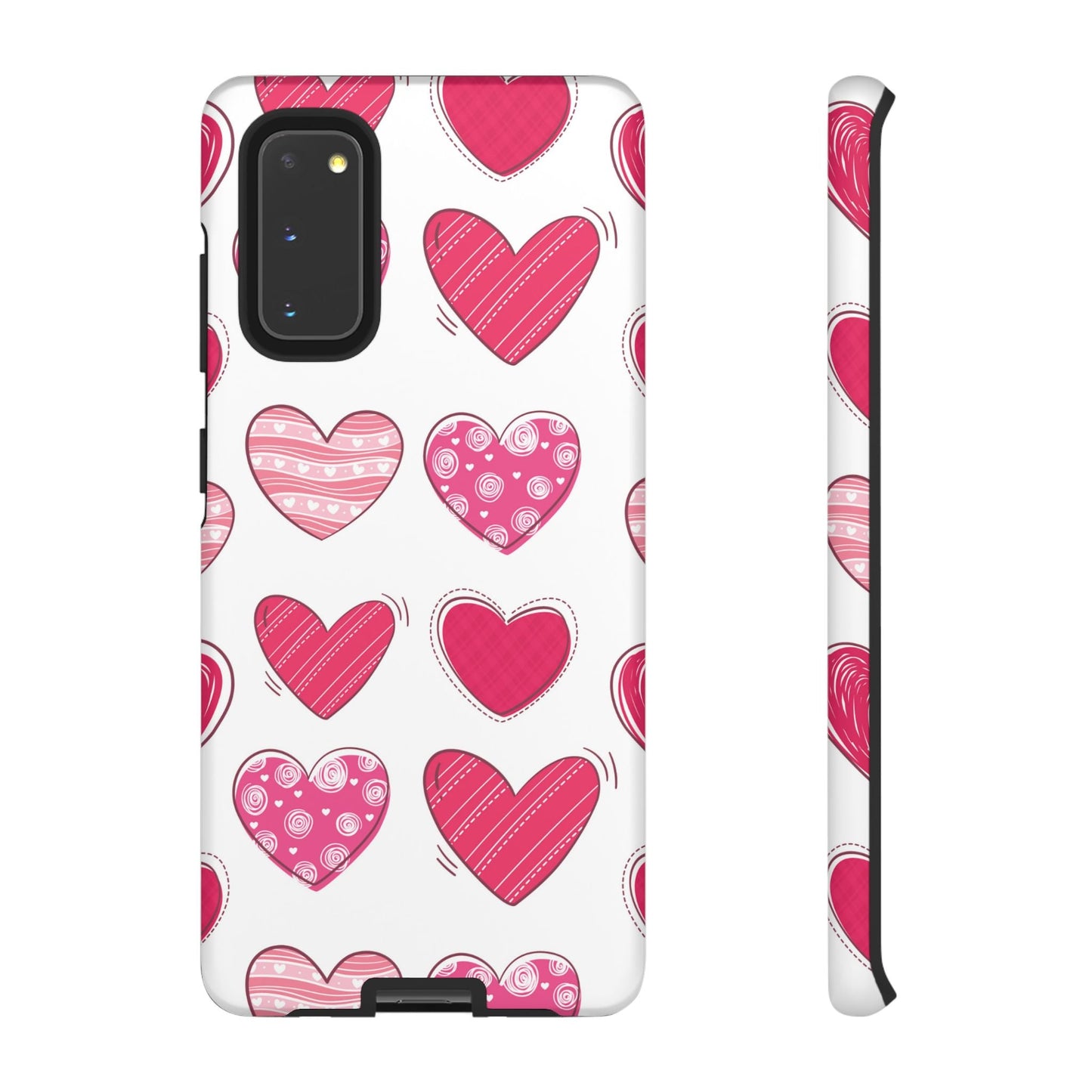 Playful Pink Hearts – Samsung Galaxy Case - BOGO Cases