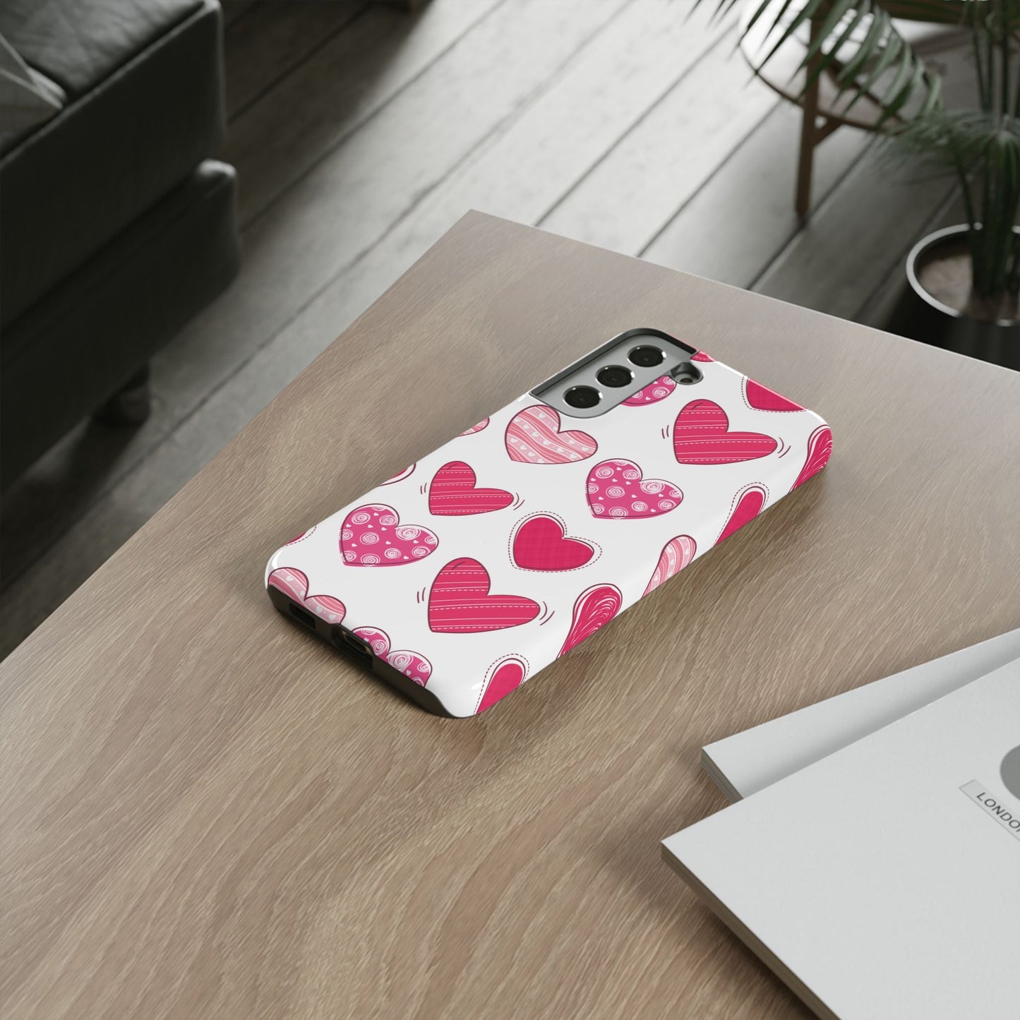 Playful Pink Hearts – Samsung Galaxy Case - BOGO Cases