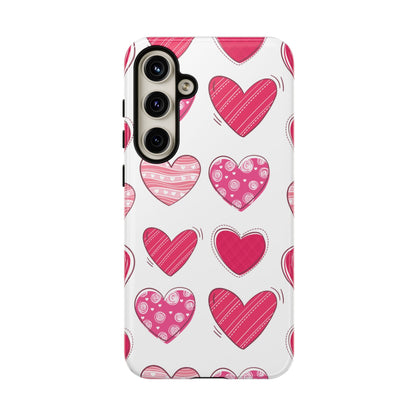 Playful Pink Hearts – Samsung Galaxy Case - BOGO Cases