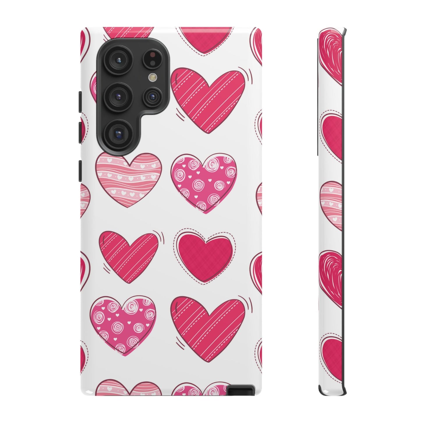 Playful Pink Hearts – Samsung Galaxy Case - BOGO Cases