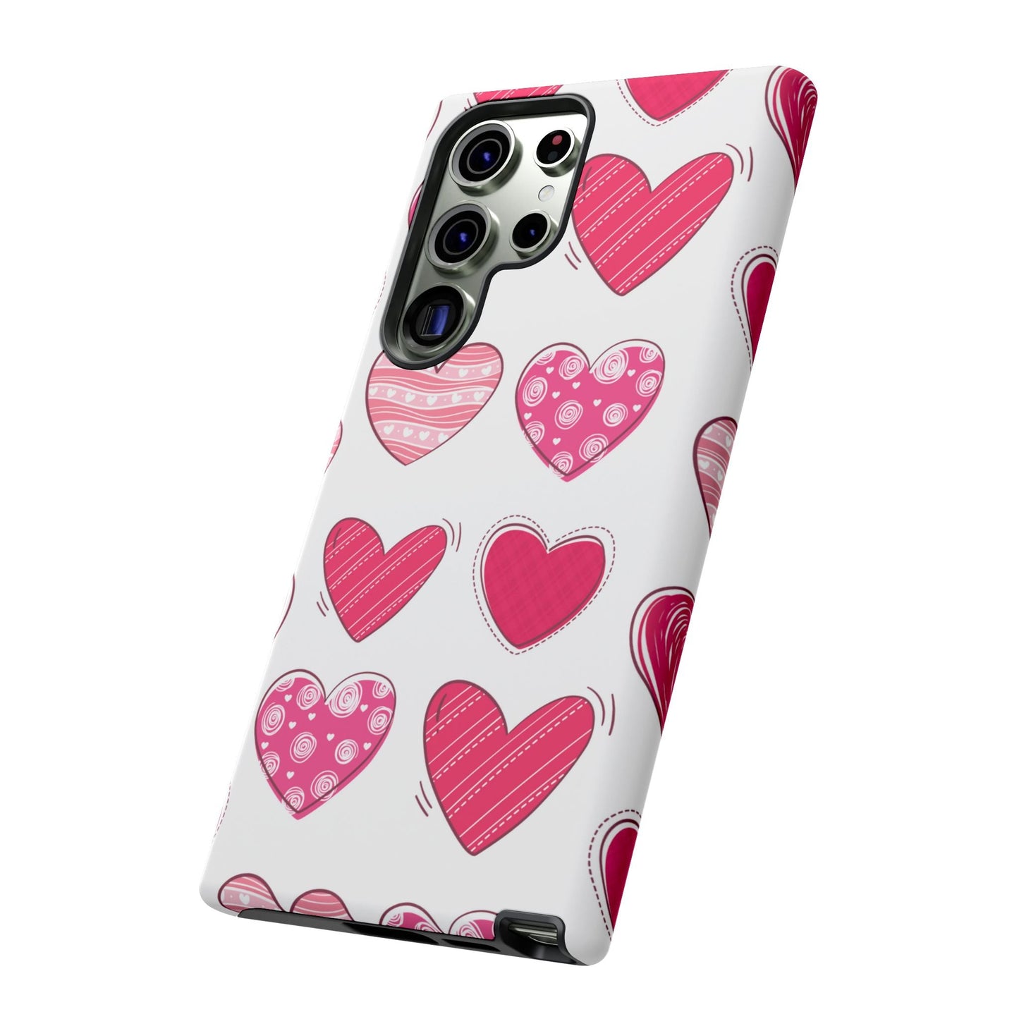 Playful Pink Hearts – Samsung Galaxy Case - BOGO Cases