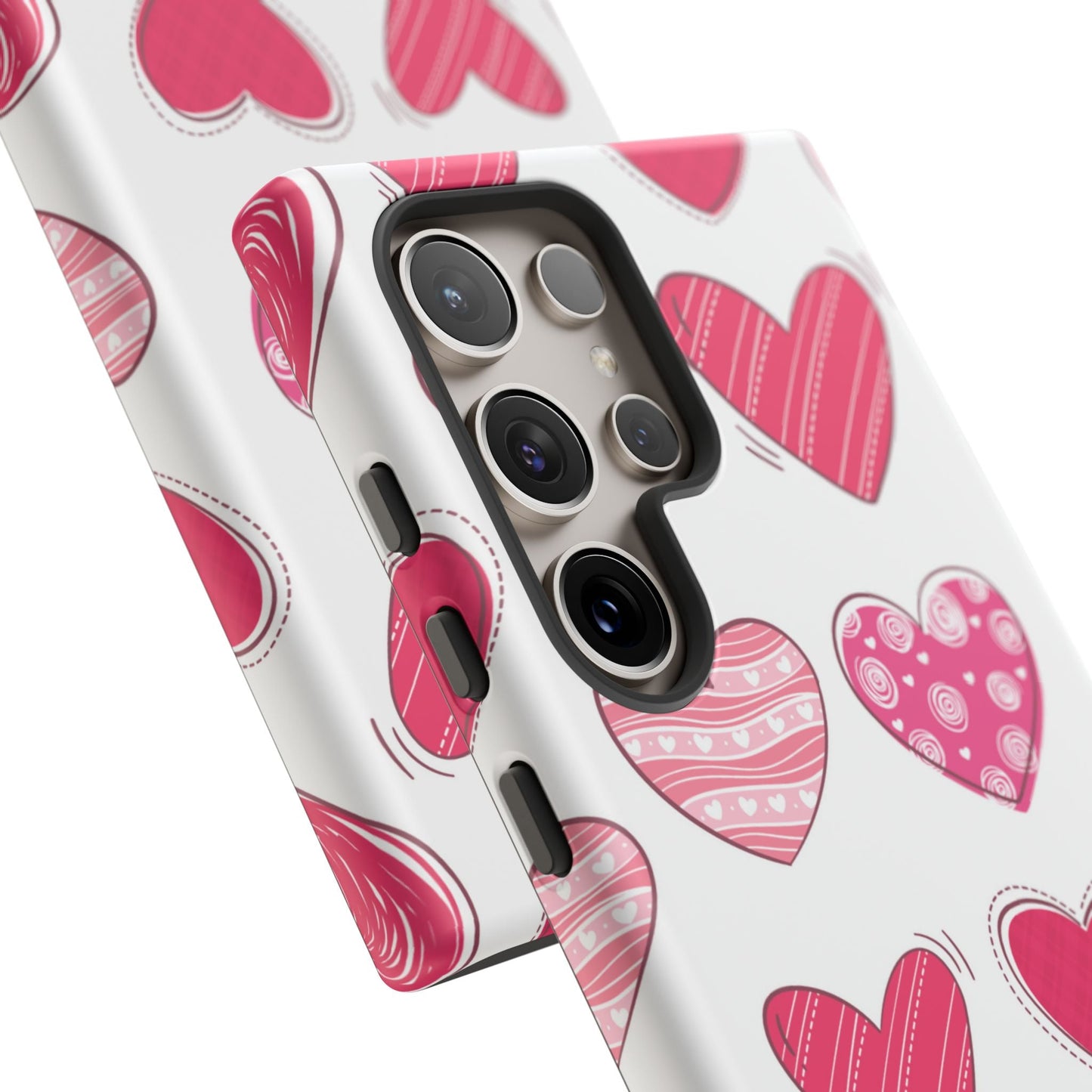 Playful Pink Hearts – Samsung Galaxy Case - BOGO Cases