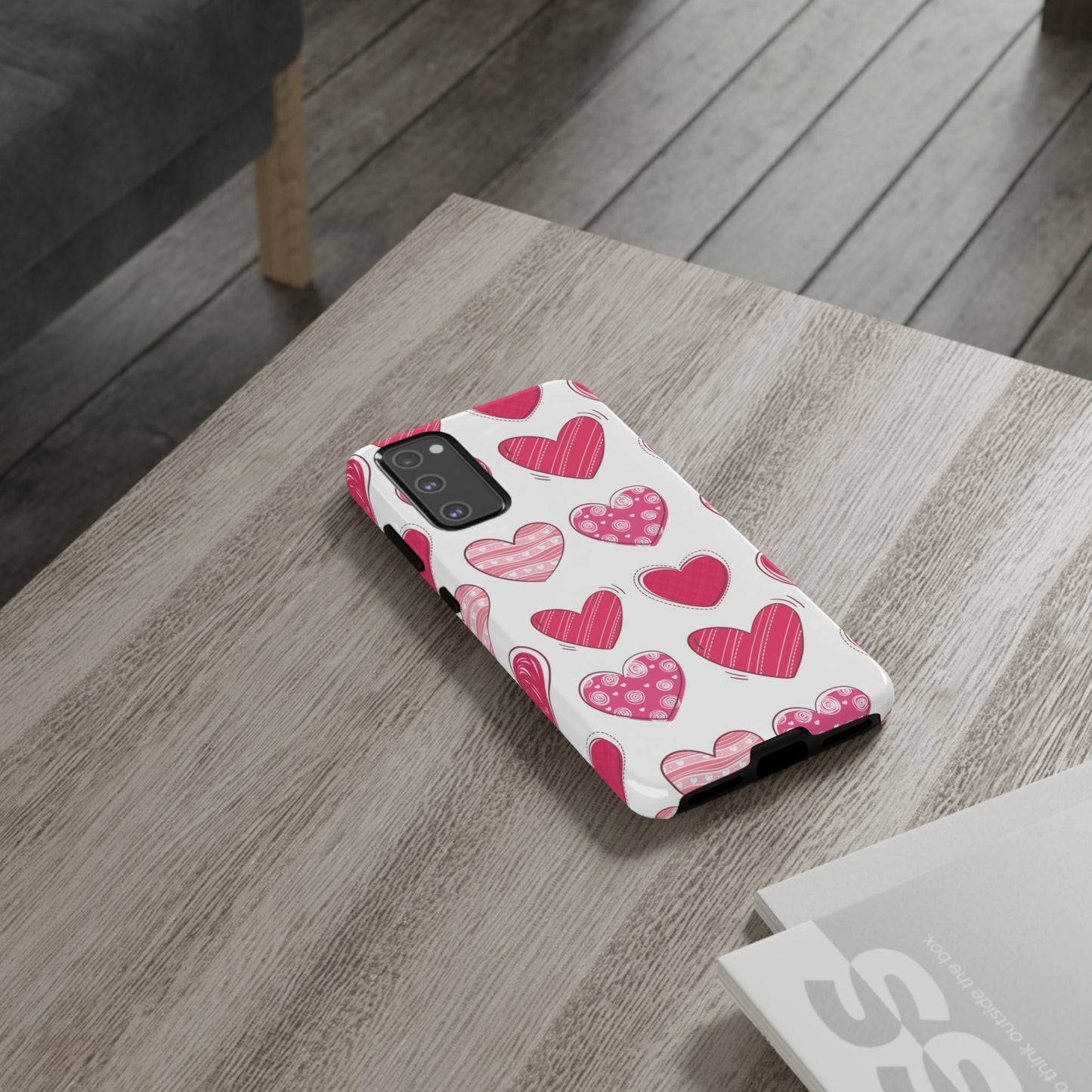 Playful Pink Hearts – Samsung Galaxy Case - BOGO Cases