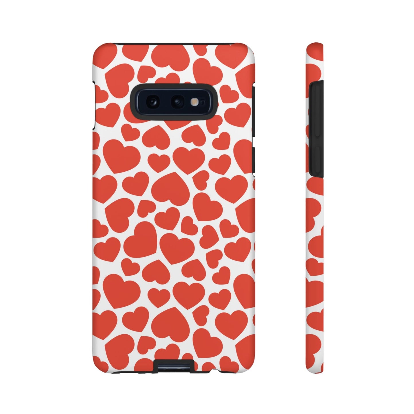 Playful White Hearts on Red Samsung Case - BOGO Cases