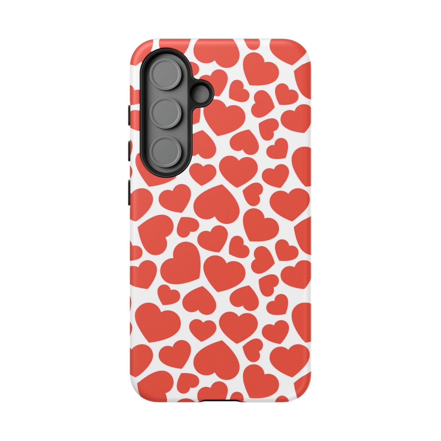 Playful White Hearts on Red Samsung Case - BOGO Cases