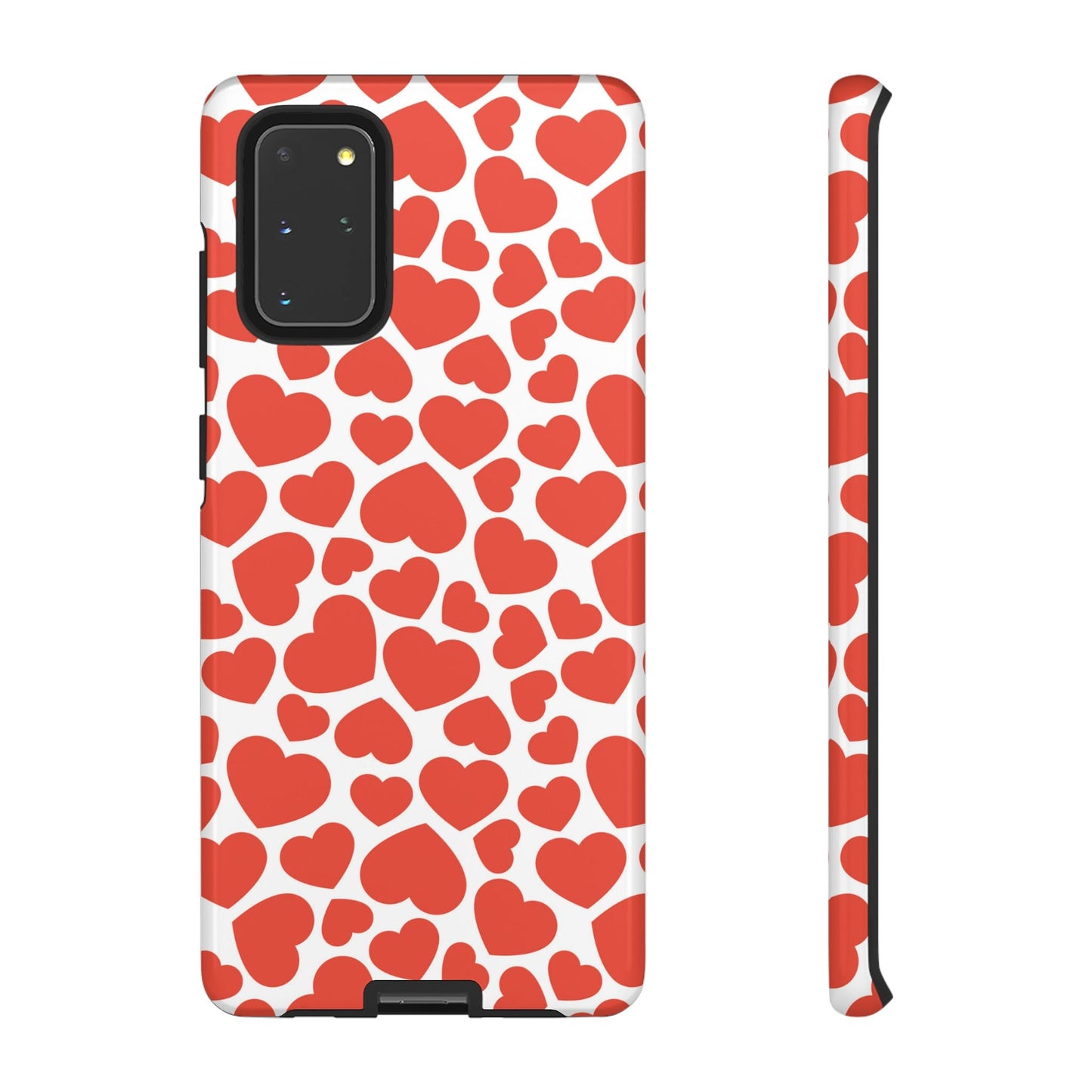 Playful White Hearts on Red Samsung Case - BOGO Cases