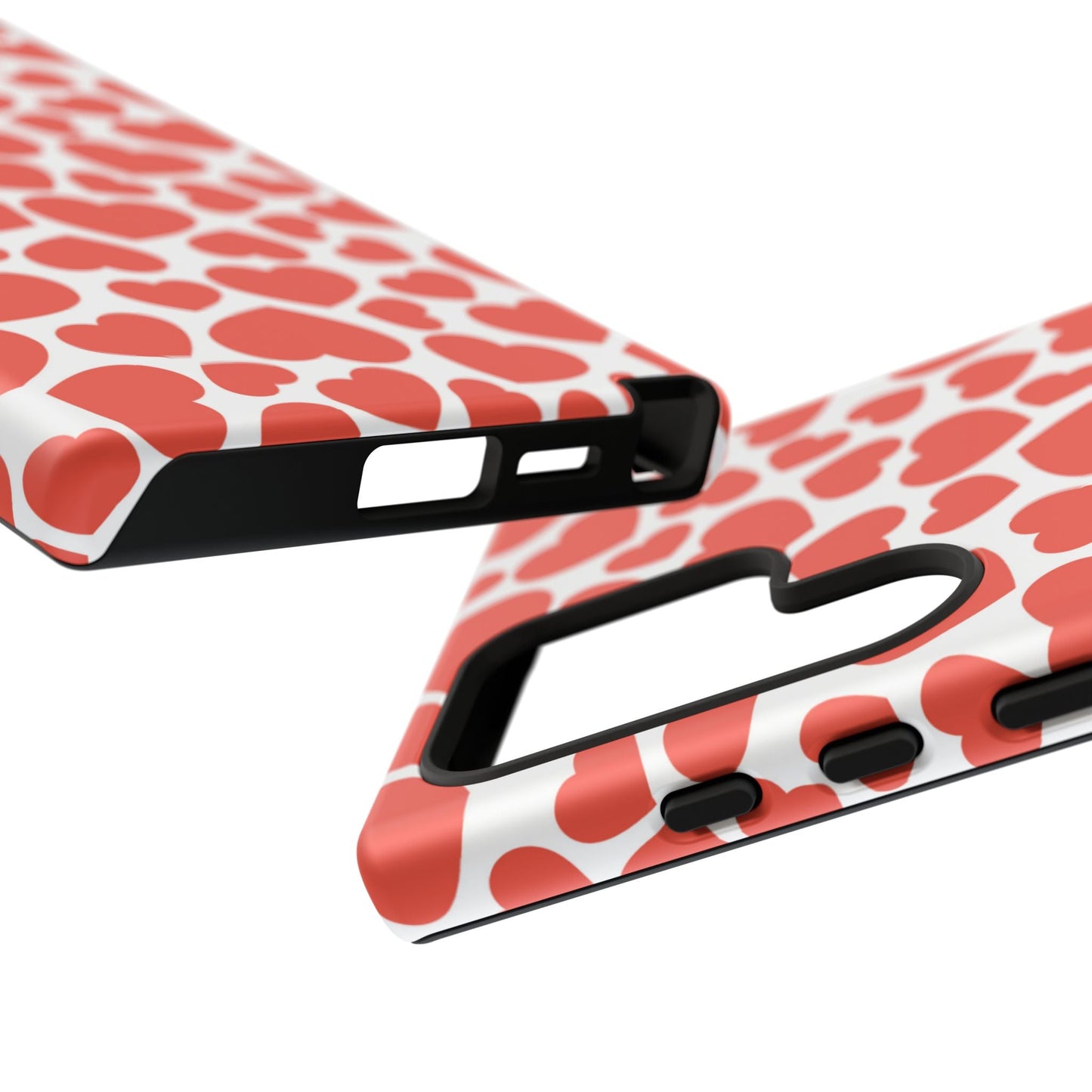 Playful White Hearts on Red Samsung Case - BOGO Cases