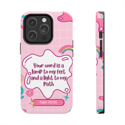 Psalm 119:105 Cute Aesthetic - iPhone Series Case - BOGO Cases