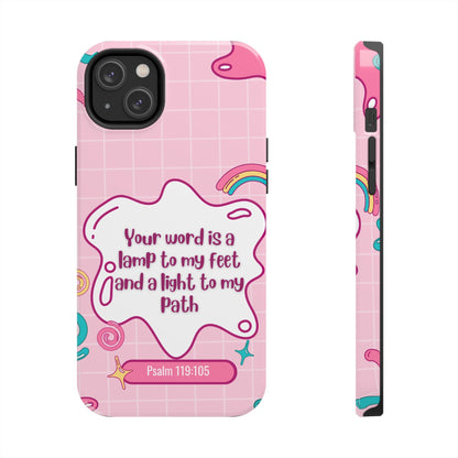 Psalm 119:105 Cute Aesthetic - iPhone Series Case - BOGO Cases