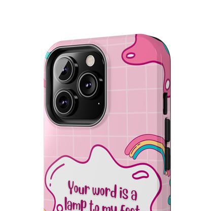 Psalm 119:105 Cute Aesthetic - iPhone Series Case - BOGO Cases