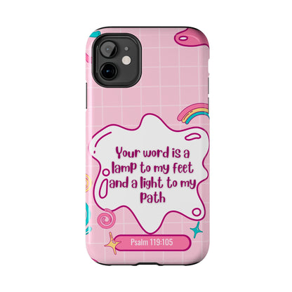 Psalm 119:105 Cute Aesthetic - iPhone Series Case - BOGO Cases