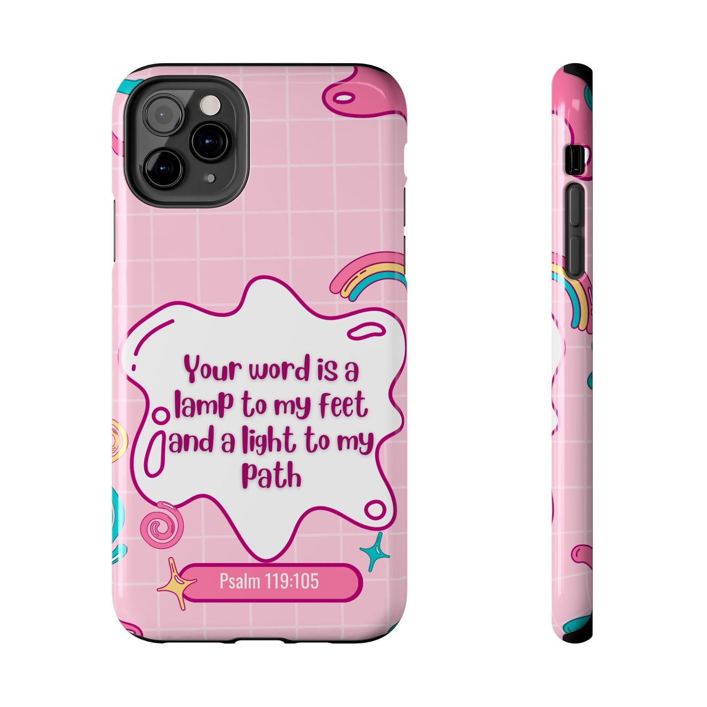 Psalm 119:105 Cute Aesthetic - iPhone Series Case - BOGO Cases
