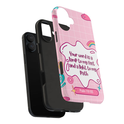 Psalm 119:105 Cute Aesthetic - iPhone Series Case - BOGO Cases
