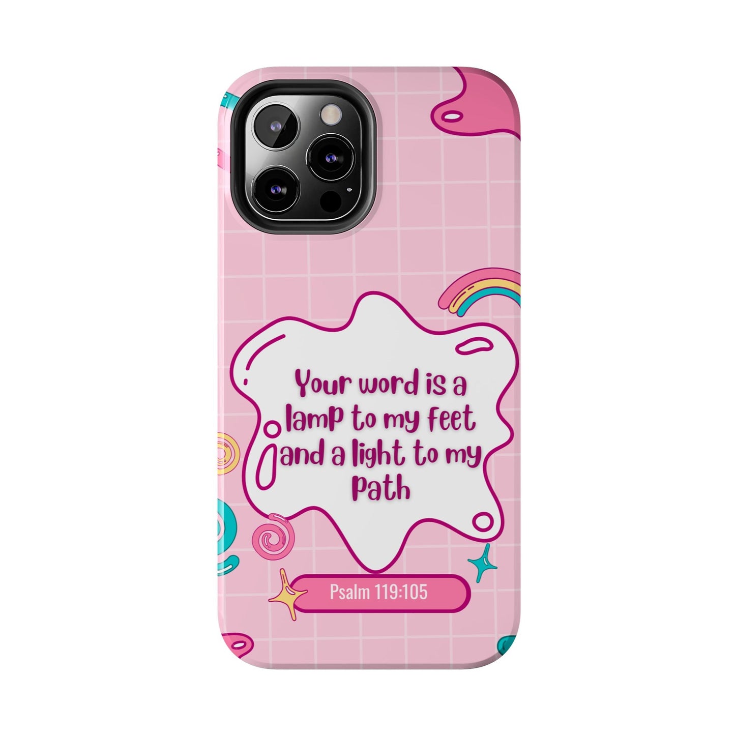 Psalm 119:105 Cute Aesthetic - iPhone Series Case - BOGO Cases