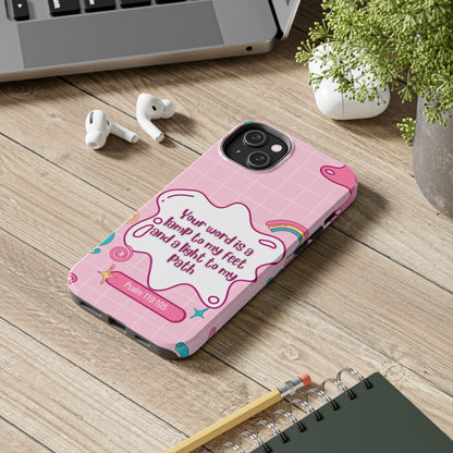 Psalm 119:105 Cute Aesthetic - iPhone Series Case - BOGO Cases