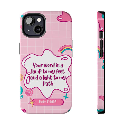 Psalm 119:105 Cute Aesthetic - iPhone Series Case - BOGO Cases
