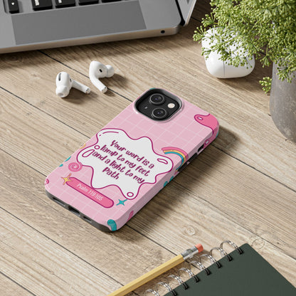 Psalm 119:105 Cute Aesthetic - iPhone Series Case - BOGO Cases