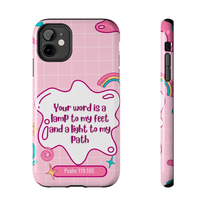Psalm 119:105 Cute Aesthetic - iPhone Series Case - BOGO Cases