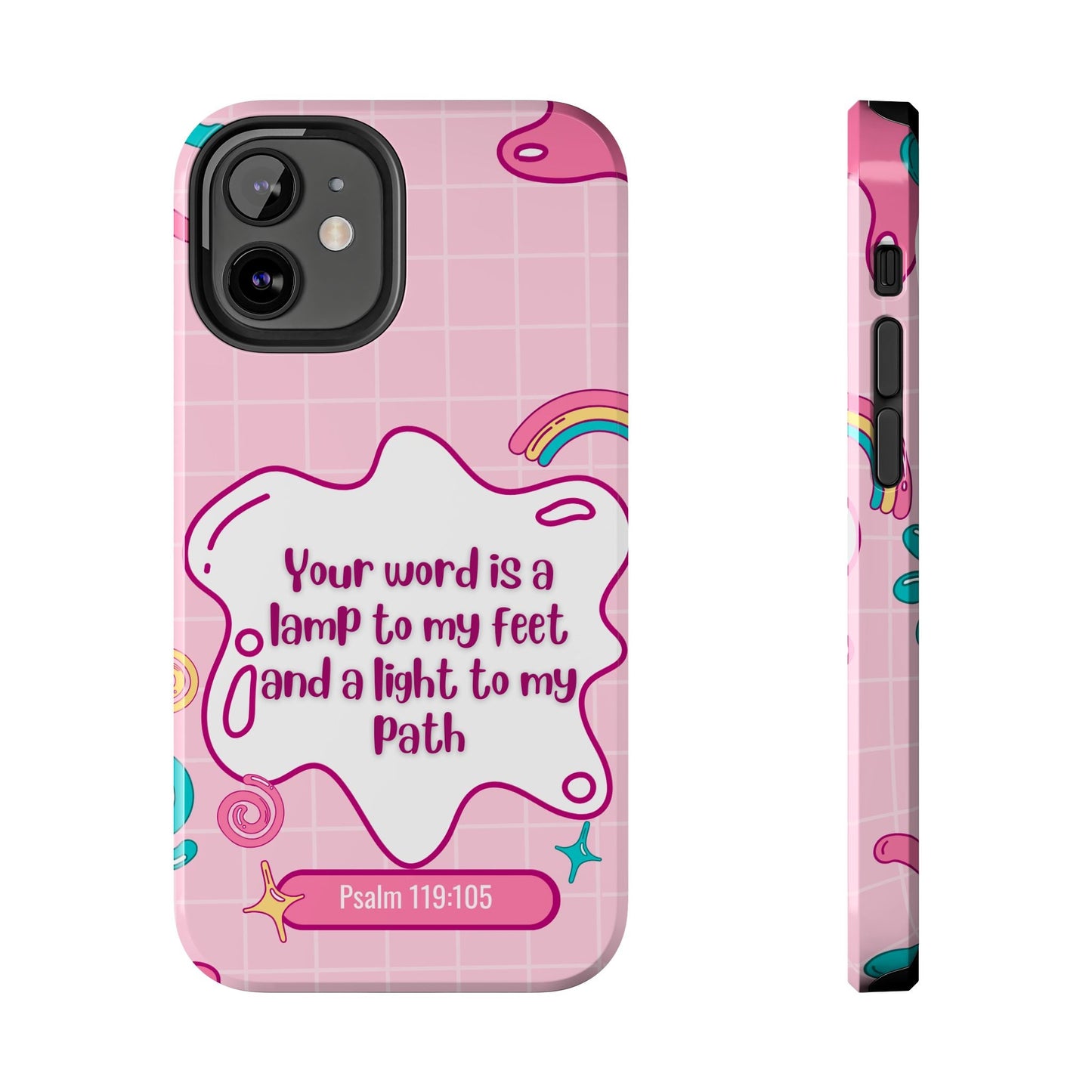 Psalm 119:105 Cute Aesthetic - iPhone Series Case - BOGO Cases