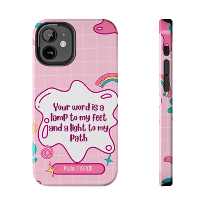 Psalm 119:105 Cute Aesthetic - iPhone Series Case - BOGO Cases