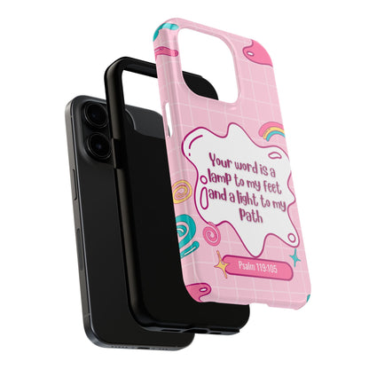 Psalm 119:105 Cute Aesthetic - iPhone Series Case - BOGO Cases