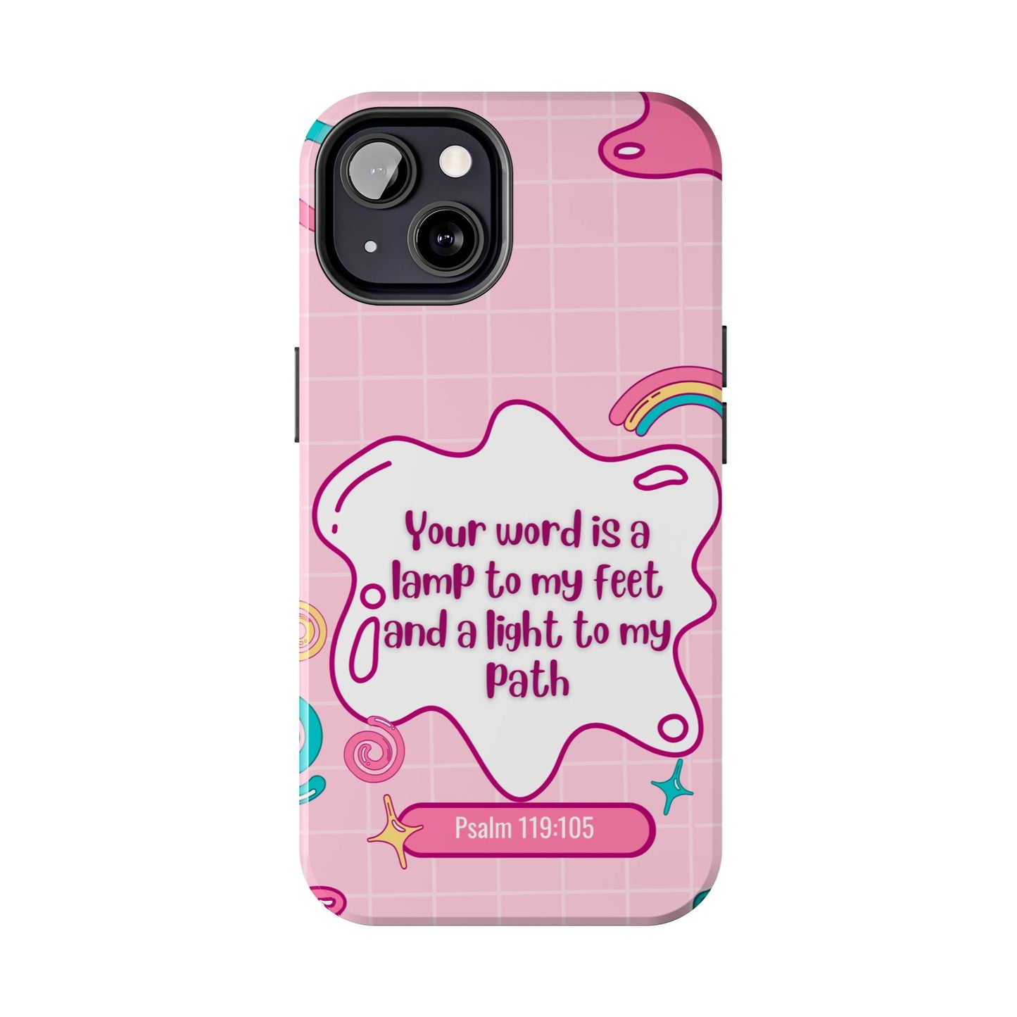 Psalm 119:105 Cute Aesthetic - iPhone Series Case - BOGO Cases