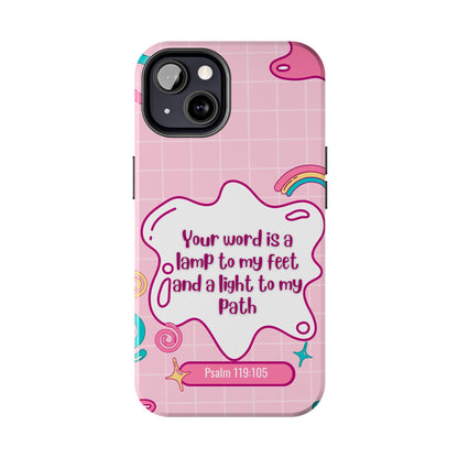 Psalm 119:105 Cute Aesthetic - iPhone Series Case - BOGO Cases
