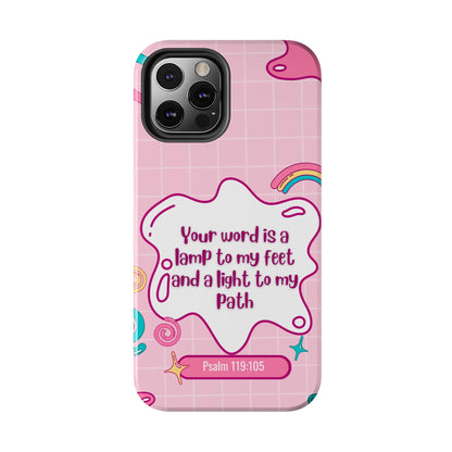 Psalm 119:105 Cute Aesthetic - iPhone Series Case - BOGO Cases