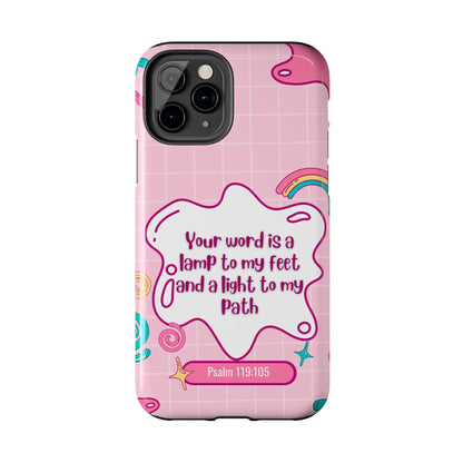 Psalm 119:105 Cute Aesthetic - iPhone Series Case - BOGO Cases