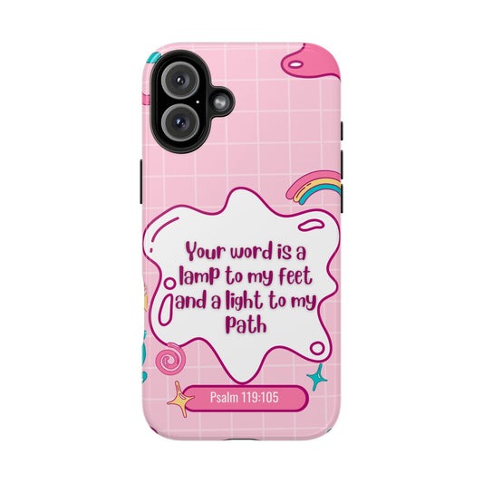 Psalm 119:105 Cute Aesthetic - iPhone Series Case - BOGO Cases