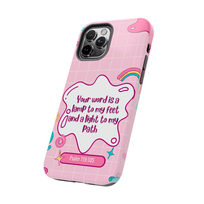Psalm 119:105 Cute Aesthetic - iPhone Series Case - BOGO Cases