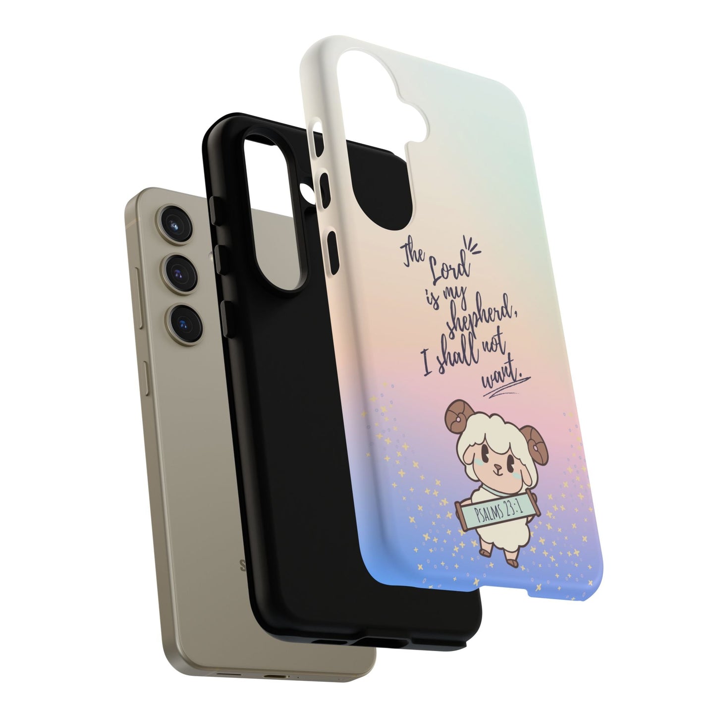 Psalm 23:1 Kawaii Sheep - Samsung Galaxy Case - BOGO Cases